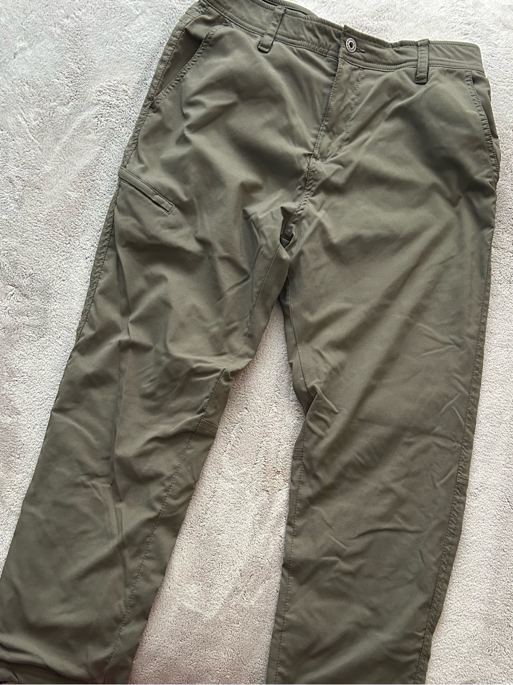 Gerry Weber Men's Fleece Lined Pants in Olive Green